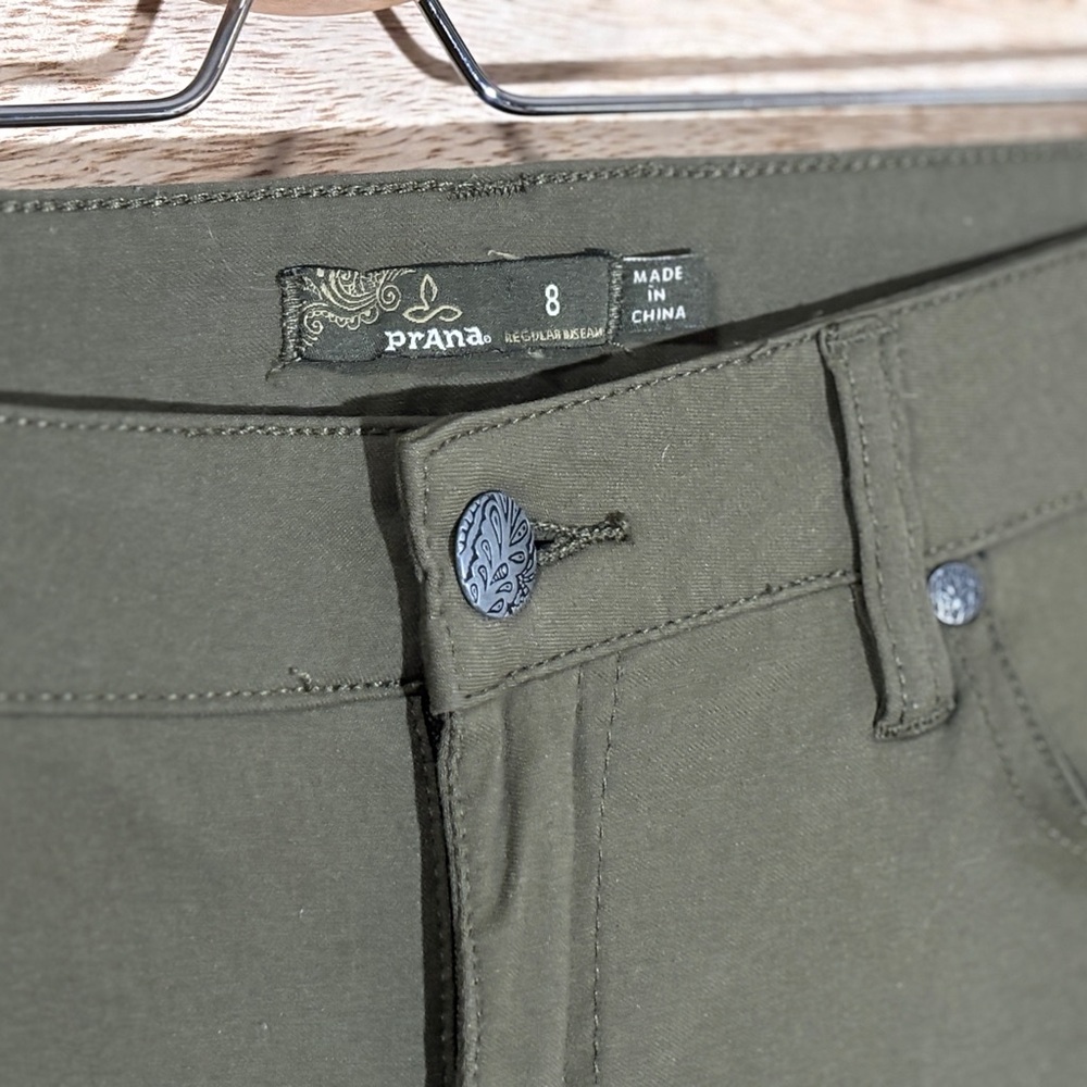 Prana Olive Green Athleisure Pants Size 8
